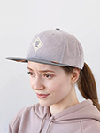Бейсболка DJINNS арт. 6P SB Washed Corduroy (серый)